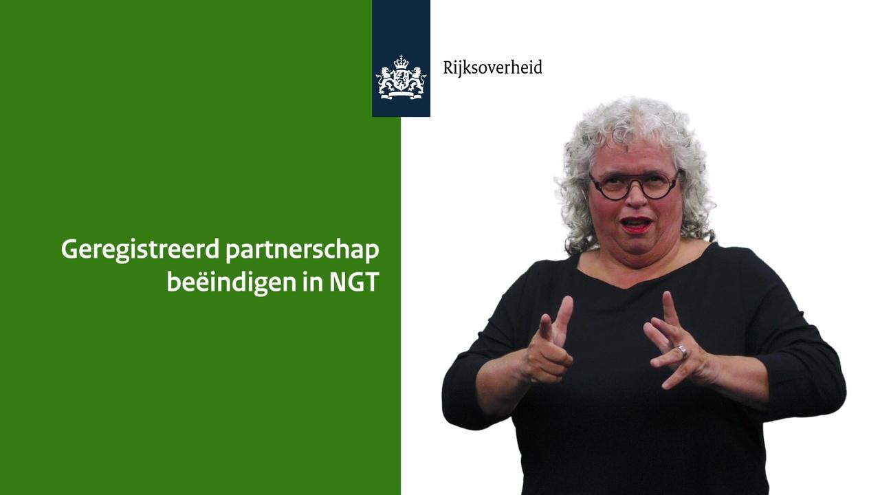 beeindigen geregistreerd partnerschap