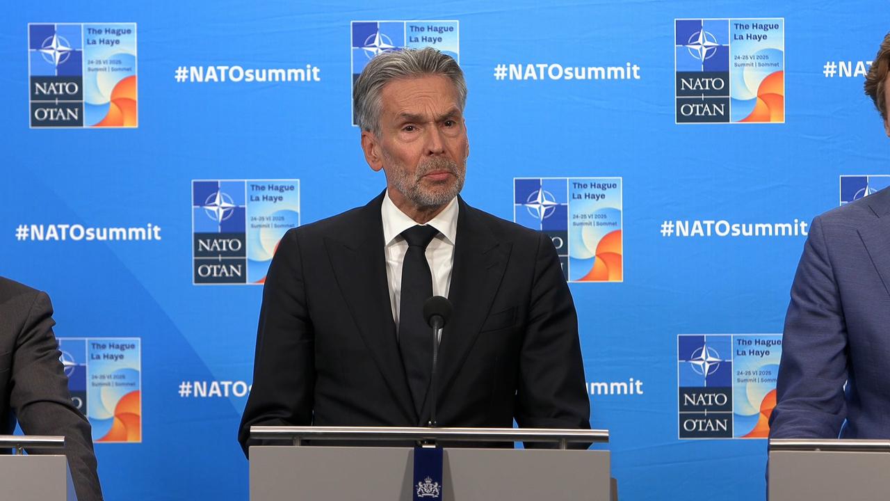 Afbeelding bij video: Persbriefing NAVO-Top minister-president Schoof