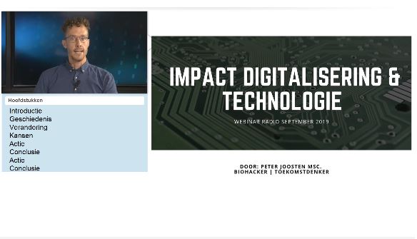 Afbeelding bij video: Webinar De impact van digitalisering door Peter Joosten