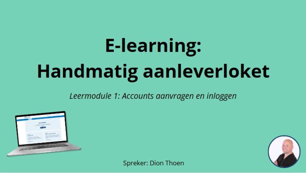 Afbeelding bij video: Leermodule 1 - Accounts aanvragen en inloggen