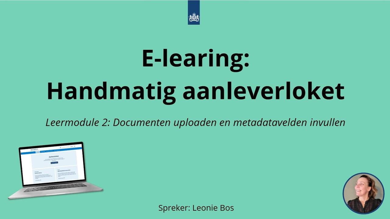 Afbeelding bij video: Leermodule 2 - Documenten uploaden en metadatavelden invullen