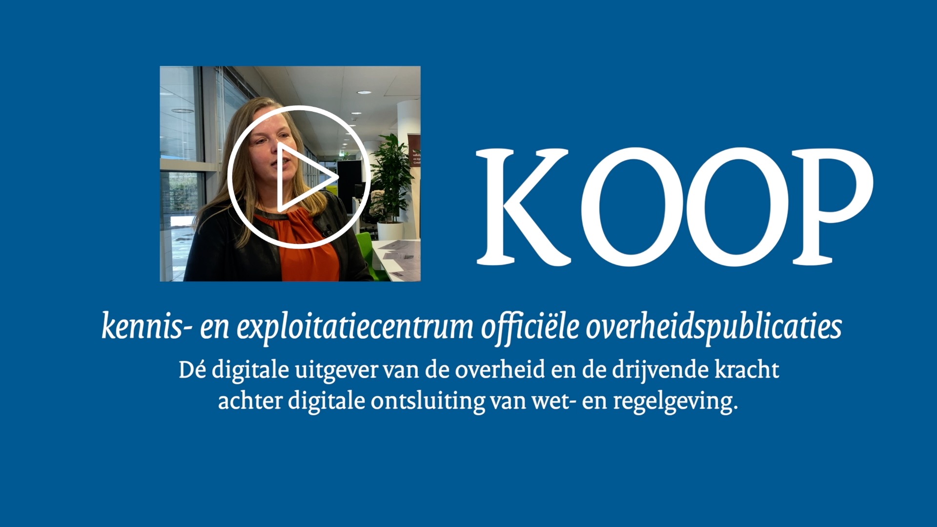 Afbeelding bij video: Interessant om voor KOOP te werken