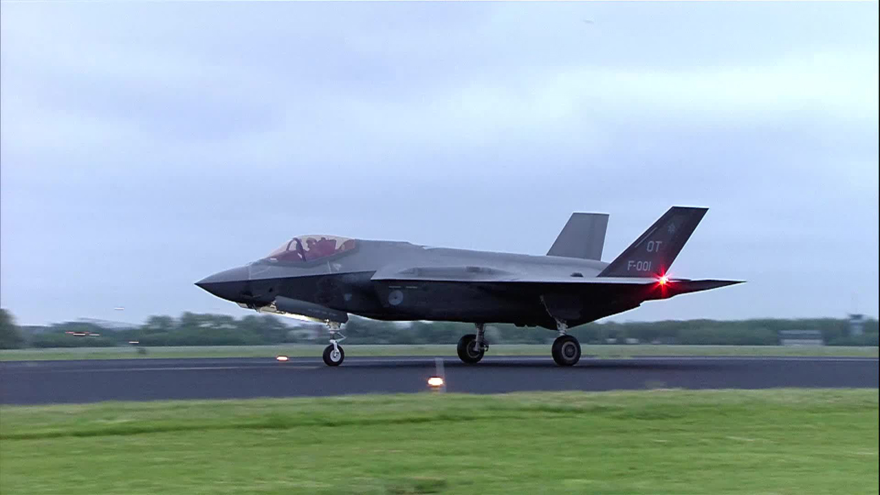 Afbeelding bij video: Aankomst F-35 (belevingsvluchten in 2016)