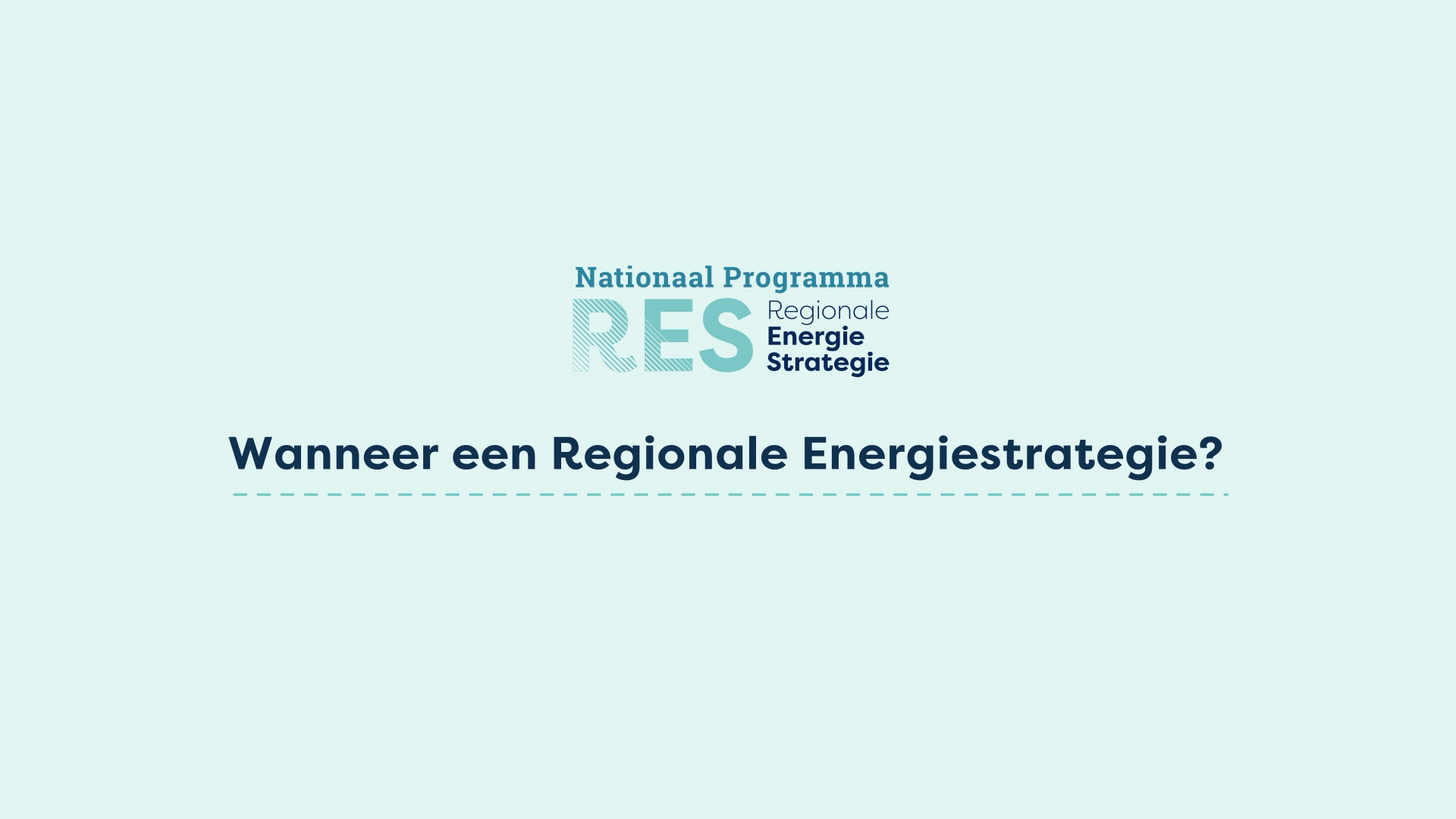 Afbeelding bij video: Wie besluit over de RES