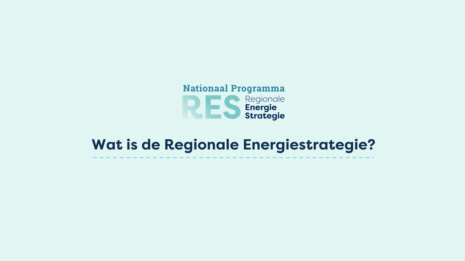 Afbeelding bij video: Wat is de RES