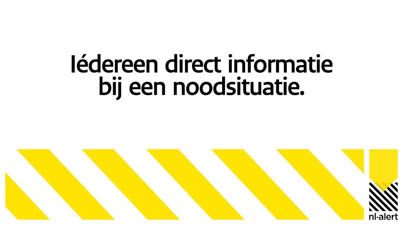 Afbeelding bij video: NL-Alert App Visuele beperking