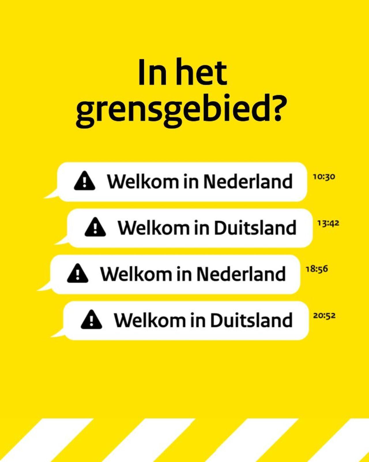 Afbeelding bij video: NL-Alert App grensregio boodschappen Duitsland 4x5