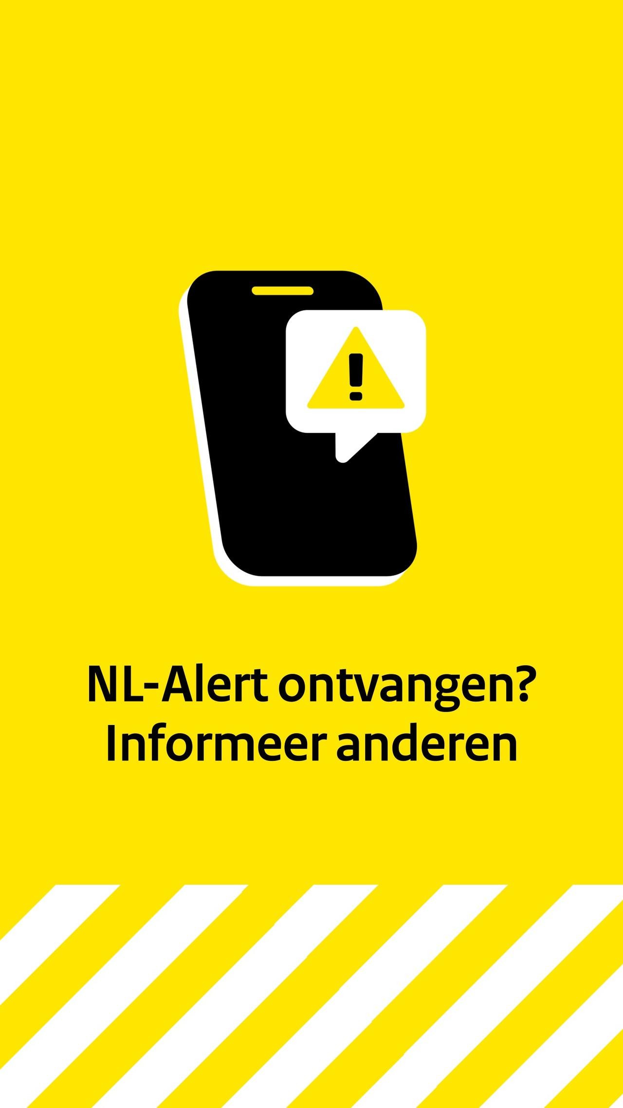 Afbeelding bij video: Banner informeer anderen | NL-alert melding story (9x16)