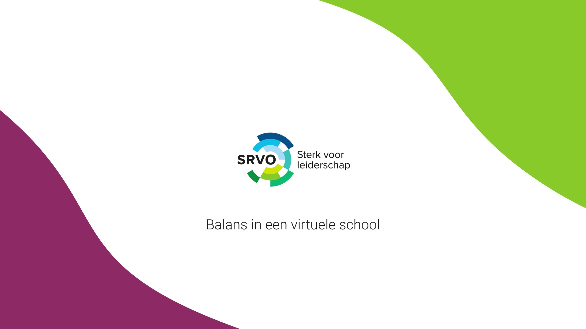 Afbeelding bij video: Balans in een virtuele school