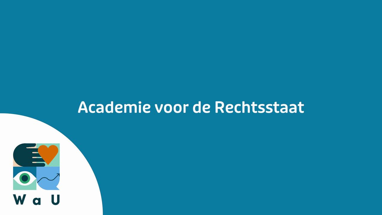 Afbeelding bij video: Academie voor de Rechtsstaat