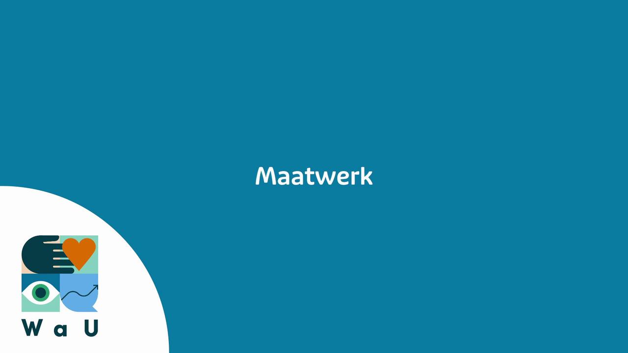 Afbeelding bij video: Maatwerk