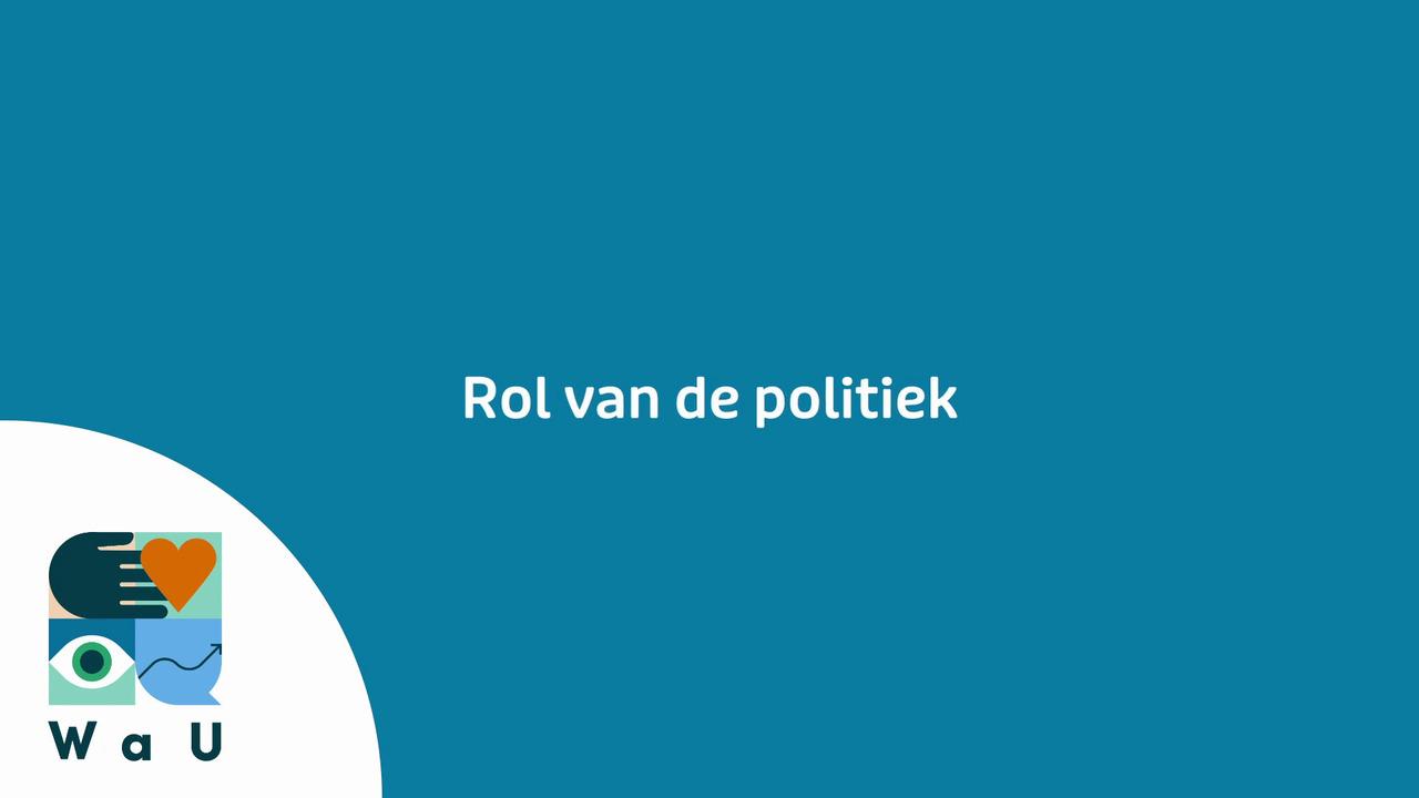 Afbeelding bij video: Rol van de politiek